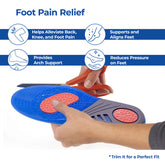 Dr Foot Simulating Step Insoles - Supportive Inserts for Flat Feet